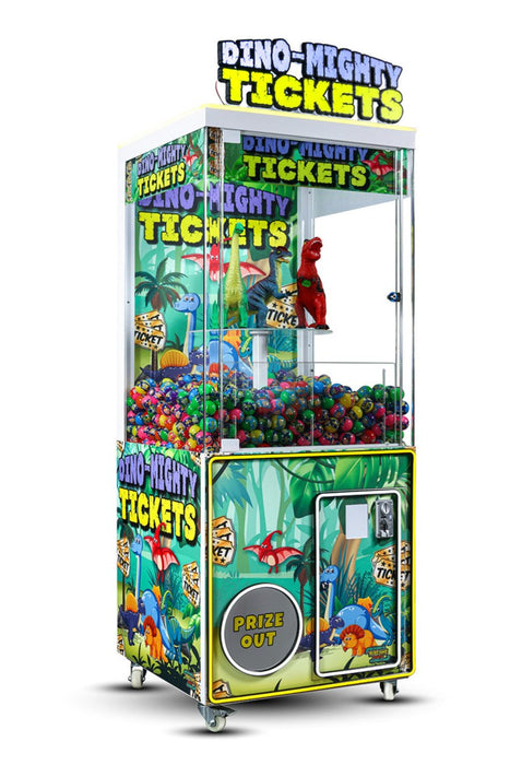 Pipeline Games | Dino-Mighty Tickets | 31" | Arcade Game