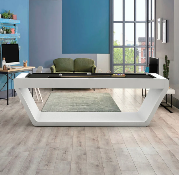 White Billiards | Sofia Modern Slate | 7′-8′-9′ | Luxury Pool Table | Made in America Version