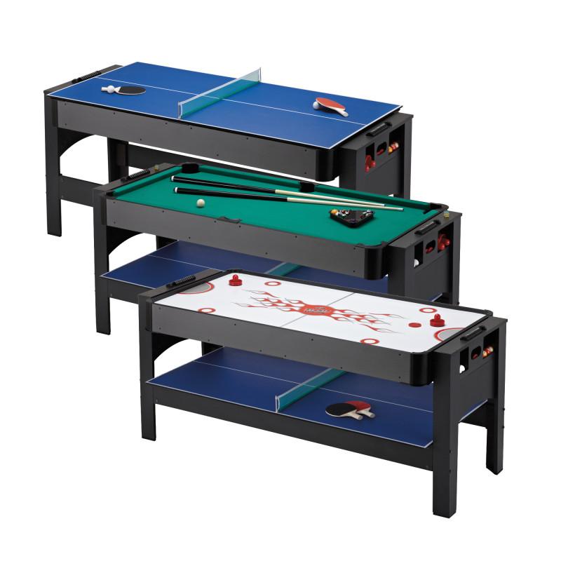 Fat Cat 3-in-1 6' Flip Multi-Game Table Multi-Tables Fat Cat