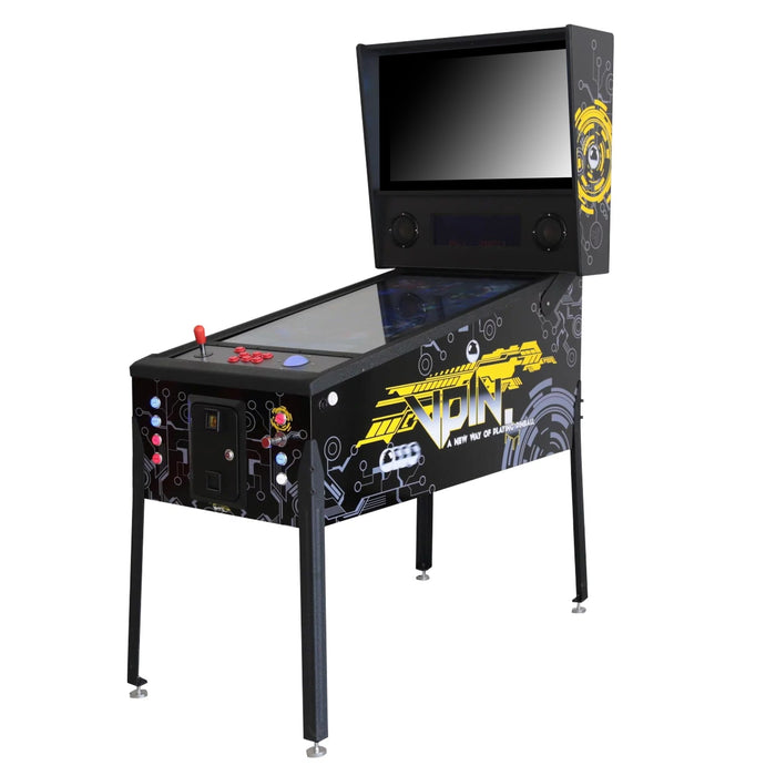 Creative Arcades Virtual Pinball Machine with TRACKBALL | (2 in 1) Combo 2558 Games | 43",  32"