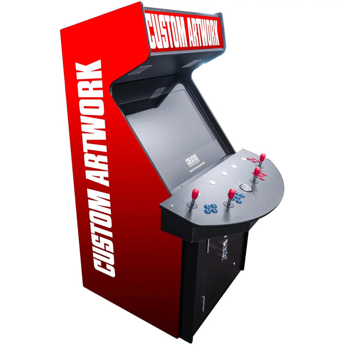 Creative Arcades | 4P Full Size Stand-up Arcade Machine | Street Fighter | MK | Golden Tee | Galaga