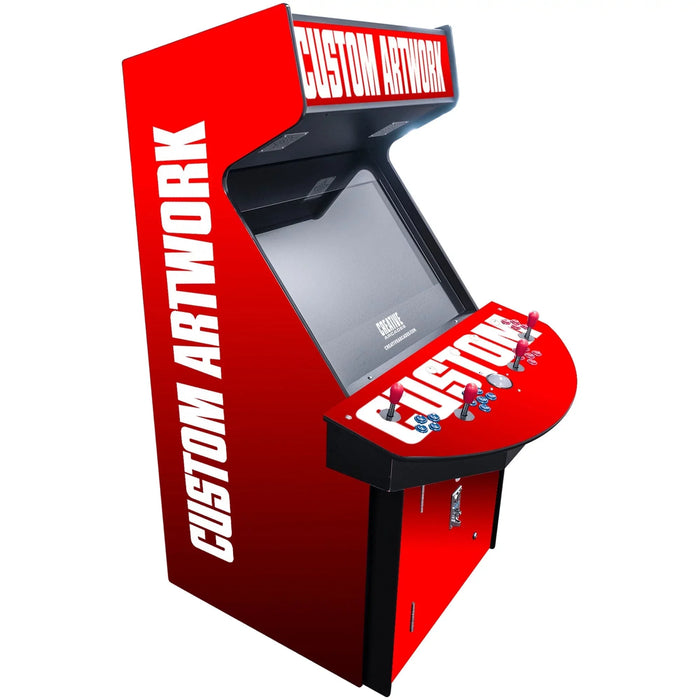 Creative Arcades | 4P Full Size Stand-up Arcade Machine | Street Fighter | MK | Golden Tee | Galaga