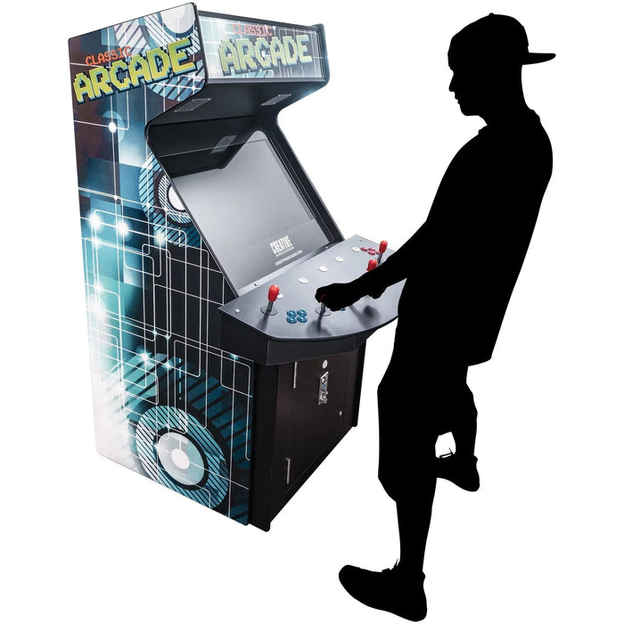 Creative Arcades | 4P Full Size Stand-up Arcade Machine | Street Fighter | MK | Golden Tee | Galaga