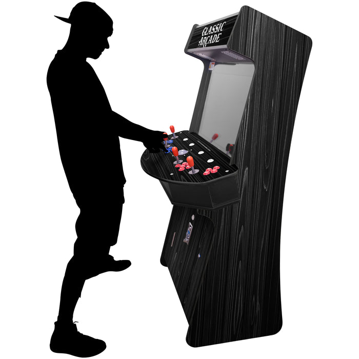 Creative Arcades | 4P Slim Stand-up Arcade Machine | Street Fighter | MK | Golden Tee | Galaga etc