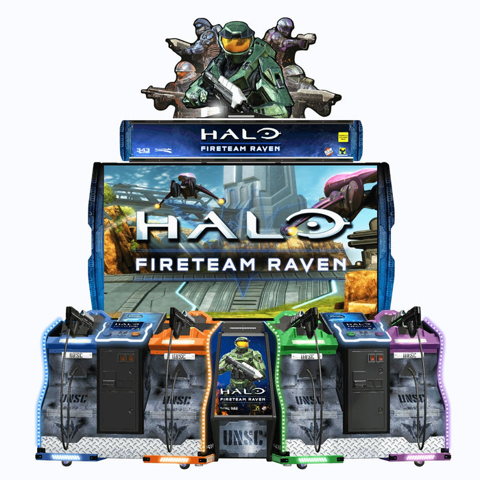 Raw Thrills |  Halo Fire Team Raven 4 Player Gun Game