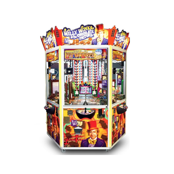 Elaut | Willy Wonka Coin Pusher Arcade Ticket Redemption Game - 1 |  2 | 6 Players