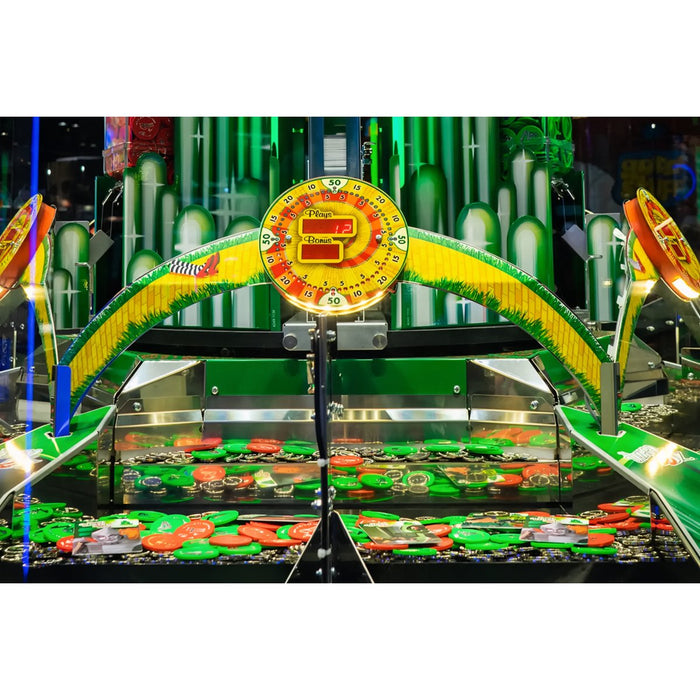 Elaut | Emerald City Coin Pusher Arcade Ticket Redemption Game - 2  | 6 Players