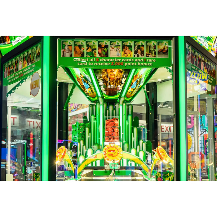 Elaut | Emerald City Coin Pusher Arcade Ticket Redemption Game - 2  | 6 Players