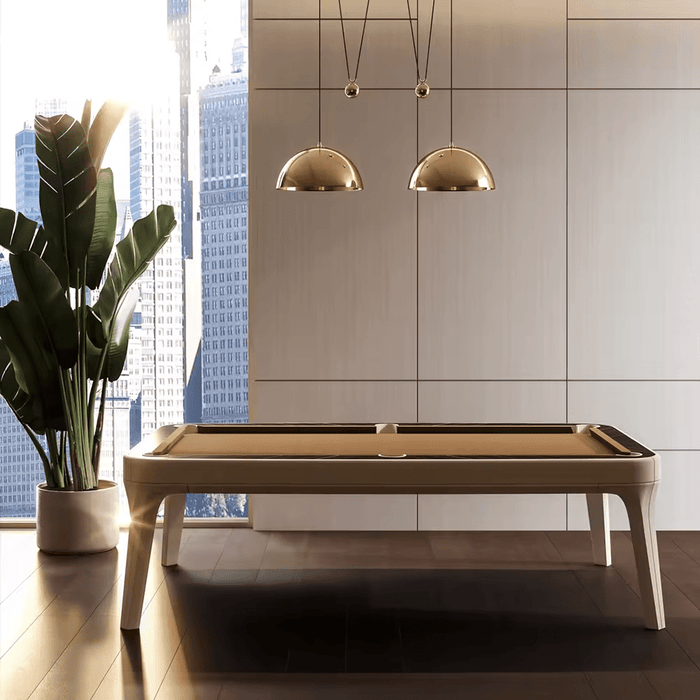 White Billiards|  The Morris Modern Slate | Pool Table | 7′-8′-9′