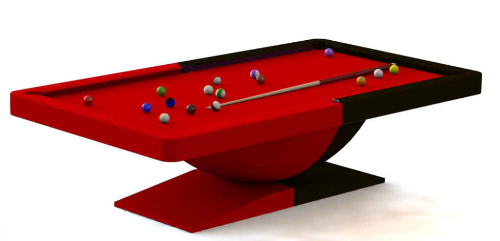 White Billiards | Dome Modern Slate | Pool Table |7'-8'-9' | Sleek Design
