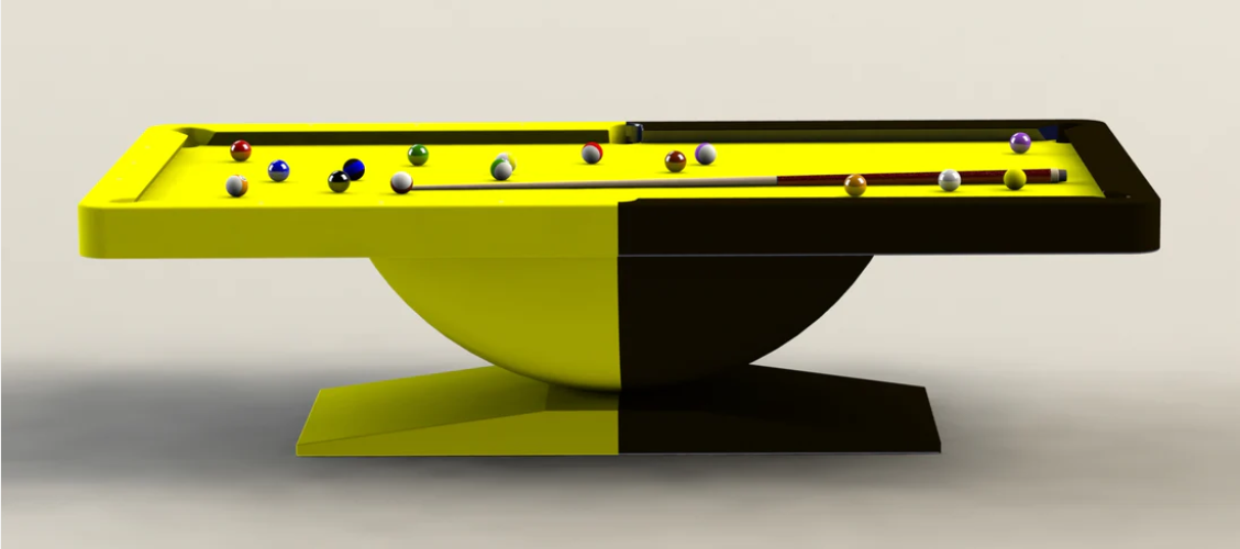 White Billiards | Dome Modern Slate | Pool Table |7'-8'-9' | Sleek Design