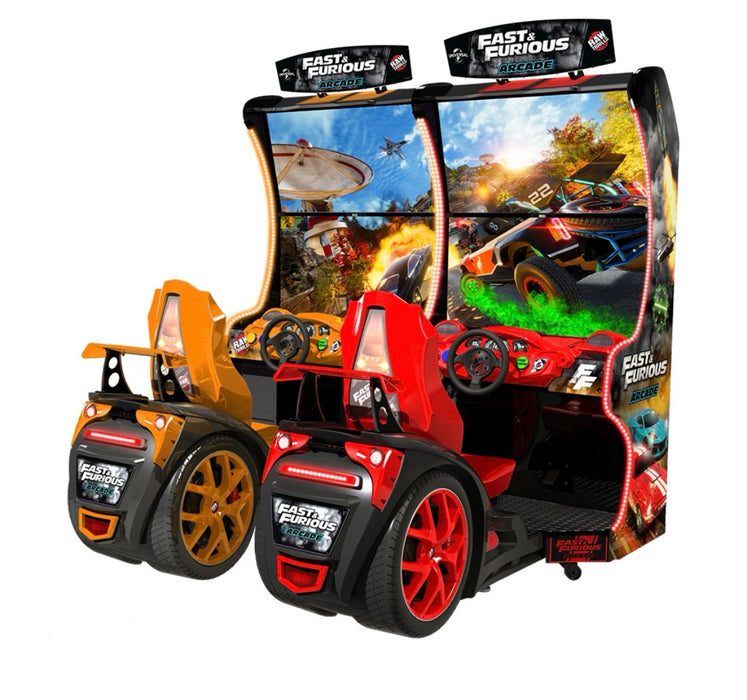 Raw Thrills | Fast & Furious Arcade Standard | Single Seat - Dual Seat with Marquee Options