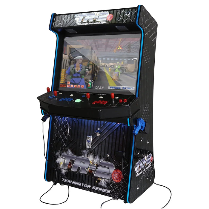 Creative Arcades | TR-2 Terminator Light Blaster Stand-up Arcade| Slim | 4player | 43" LG-Screen