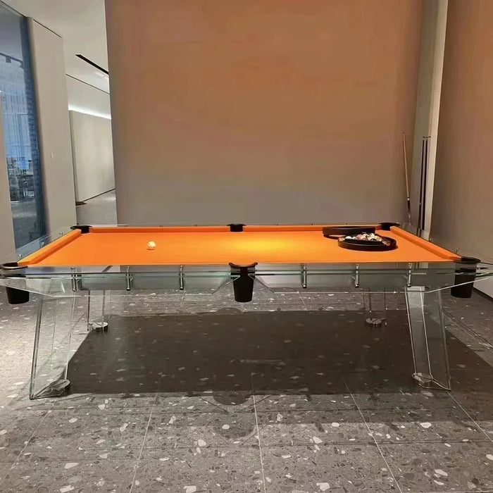 White Billiards | Glass pool table | The Skylar Modern Slate | Pool Table | Glass Luxury