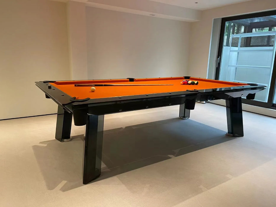 White Billiards | Glass pool table | The Skylar Modern Slate | Pool Table | Glass Luxury