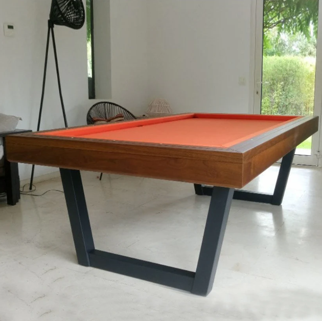 White Billiards | The Lorren Modern Slate  | Pool Table | 7'-8'-9' | Weather Resistant
