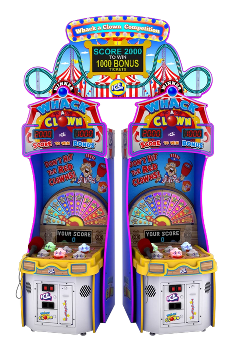 ICE Games | Whack-A-Clown Redemption Arcade Game - 1 | 2| 3 | Players
