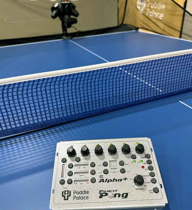 Power Pong Alpha+ Robot | 30 Pre-programmed drills included