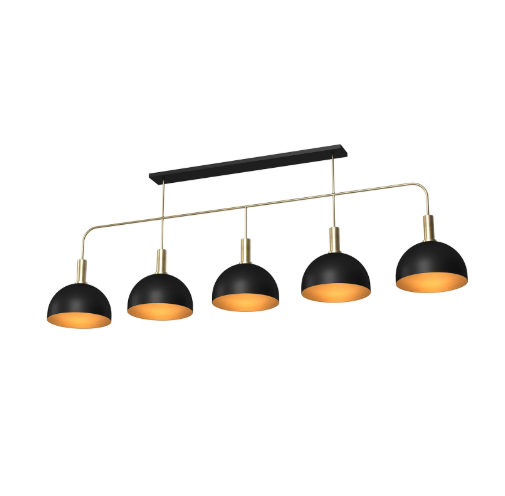 RAM Game Room | Prohibition Series | Bootlegger | 80" | 5-Metal Shade Light Fixture