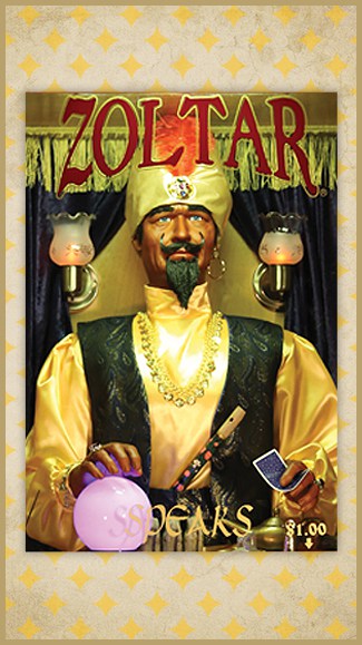 Zoltar Deluxe_ Animated Fortune teller machine with interactive movements