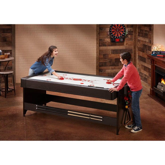 Fat Cat Original 3-in-1 Burgundy 7' Pockey™ Multi-Game Table