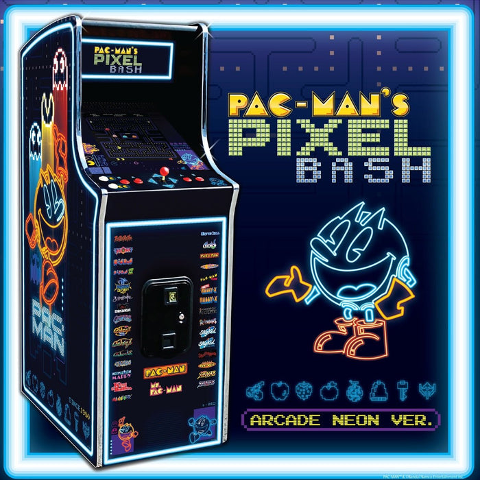 Bandai Namco | Pac Man Pixel Bash Home Upright Arcade Game - Neon
