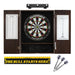 Viper Razorback Sisal Dartboard, Metropolitan Espresso Cabinet, Shadow Buster Dartboard Lights & "The Bull Starts Here" Throw Line Marker Darts Viper 