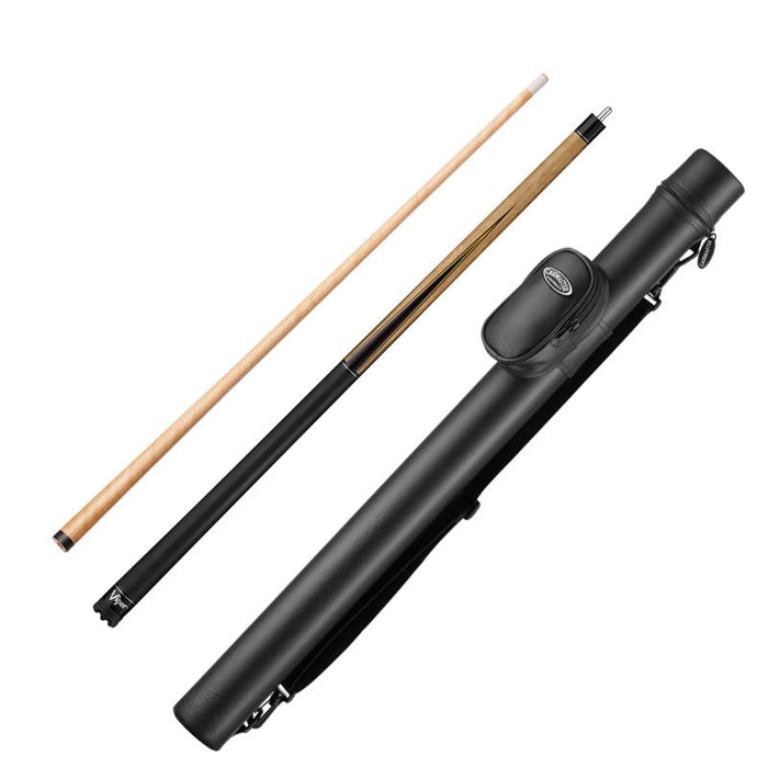 Viper Naturals Birdseye Cue and Casemaster Q-Vault Supreme Black Cue Case Billiards Viper 