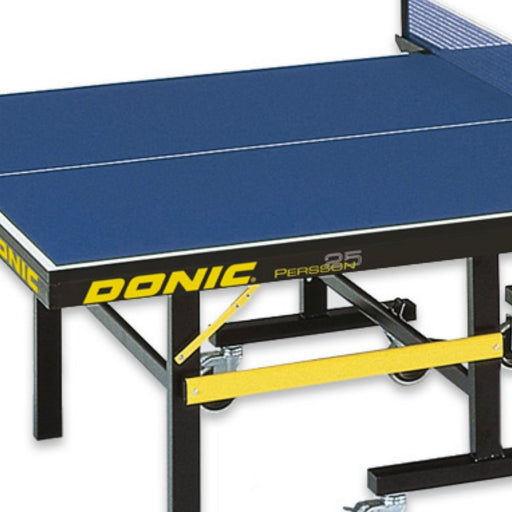Donic Persson 25 Table Tennis Table | 25mm top | Indoor | Blue | Foldable | Steel Frame | Roller