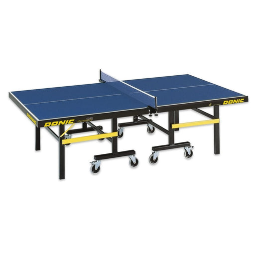 Donic Persson 25 Table Tennis Table | 25mm top | Indoor | Blue | Foldable | Steel Frame | Roller