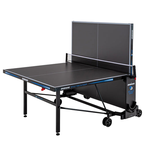 Donic Style 1000 Outdoor Table | Premium | All Weather | Black | Foldable