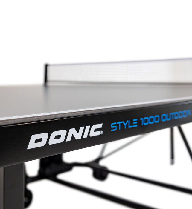 Donic Style 1000 Outdoor Table | Premium | All Weather | Black | Foldable