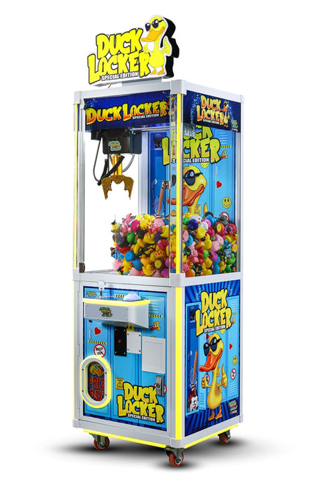 Pipeline Games | Duck Locker | Crane Machine | 24" | Rubber Ducks and other Plush Toys