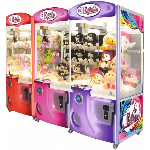 Elaut | E - Claw 600 Crane Machine Arcade - 2 and 3 Player | Deluxe Body | Eco Friendly | LED