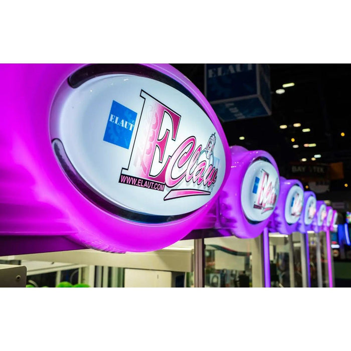 Elaut | E - Claw 600 Crane Machine Arcade - 2 and 3 Player | Deluxe Body | Eco Friendly | LED