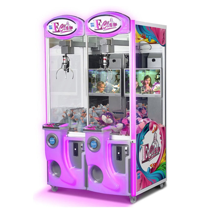 Elaut | E - Claw 600 Crane Machine Arcade - 2 and 3 Player | Deluxe Body | Eco Friendly | LED