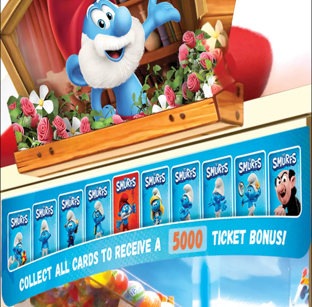 Elaut | The Smurfs| 2 - Player | Coin Pusher| Arcade Game Machine