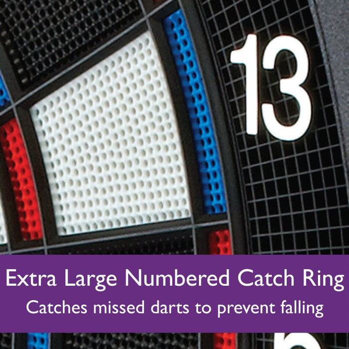 Fat Cat Electronx Electronic Dartboard, 13.5" Compact Target
