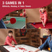 Fat Cat Original 3 - in - 1 Burgundy 7' Pockey™ Multi - Game Table