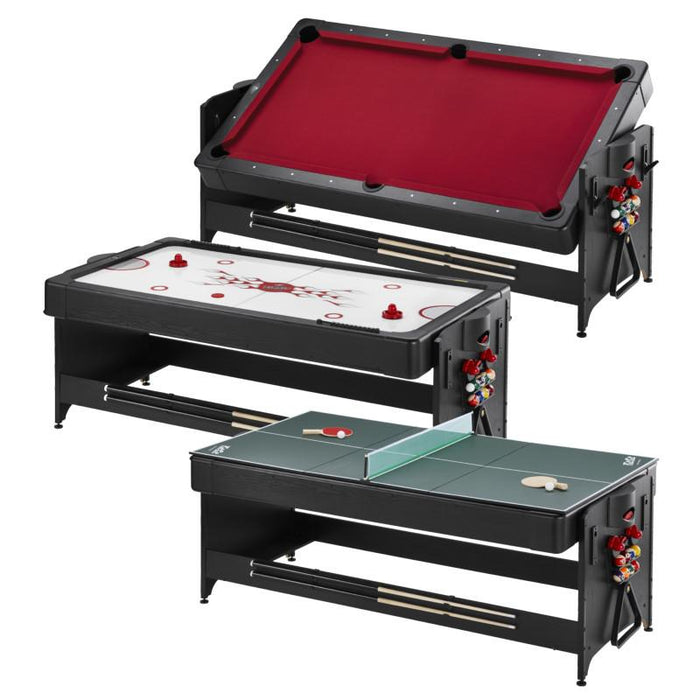 Fat Cat Original 3 - in - 1 Burgundy 7' Pockey™ Multi - Game Table