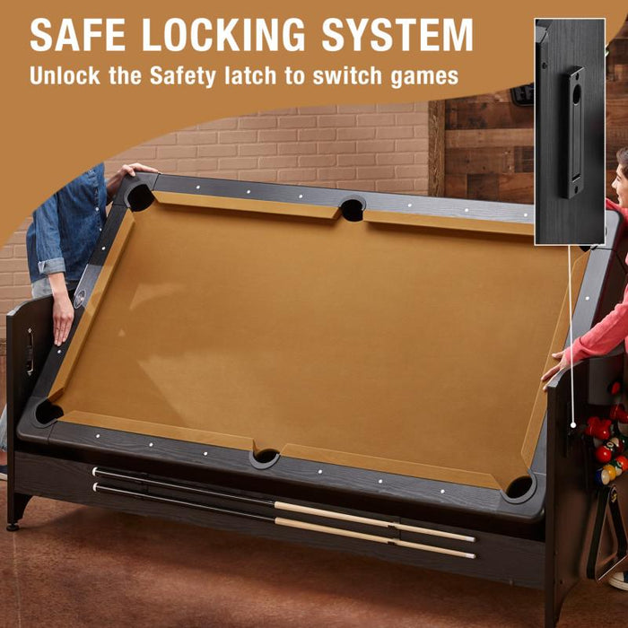 Fat Cat Original 3 - in - 1 Tan 7' Pockey™ Multi - Game Table