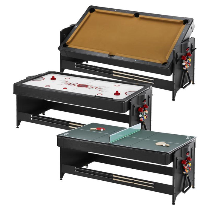 Fat Cat Original 3 - in - 1 Tan 7' Pockey™ Multi - Game Table