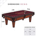 Fat Cat Reno 7.5' Billiard Table | Lightweight | Durable