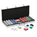 Fat Cat Texas Hold'em Table, 4 - Deck Card Shoe, 500 Poker Chip Set, 2 Acrylic Chip Trays & Dice Cup Set