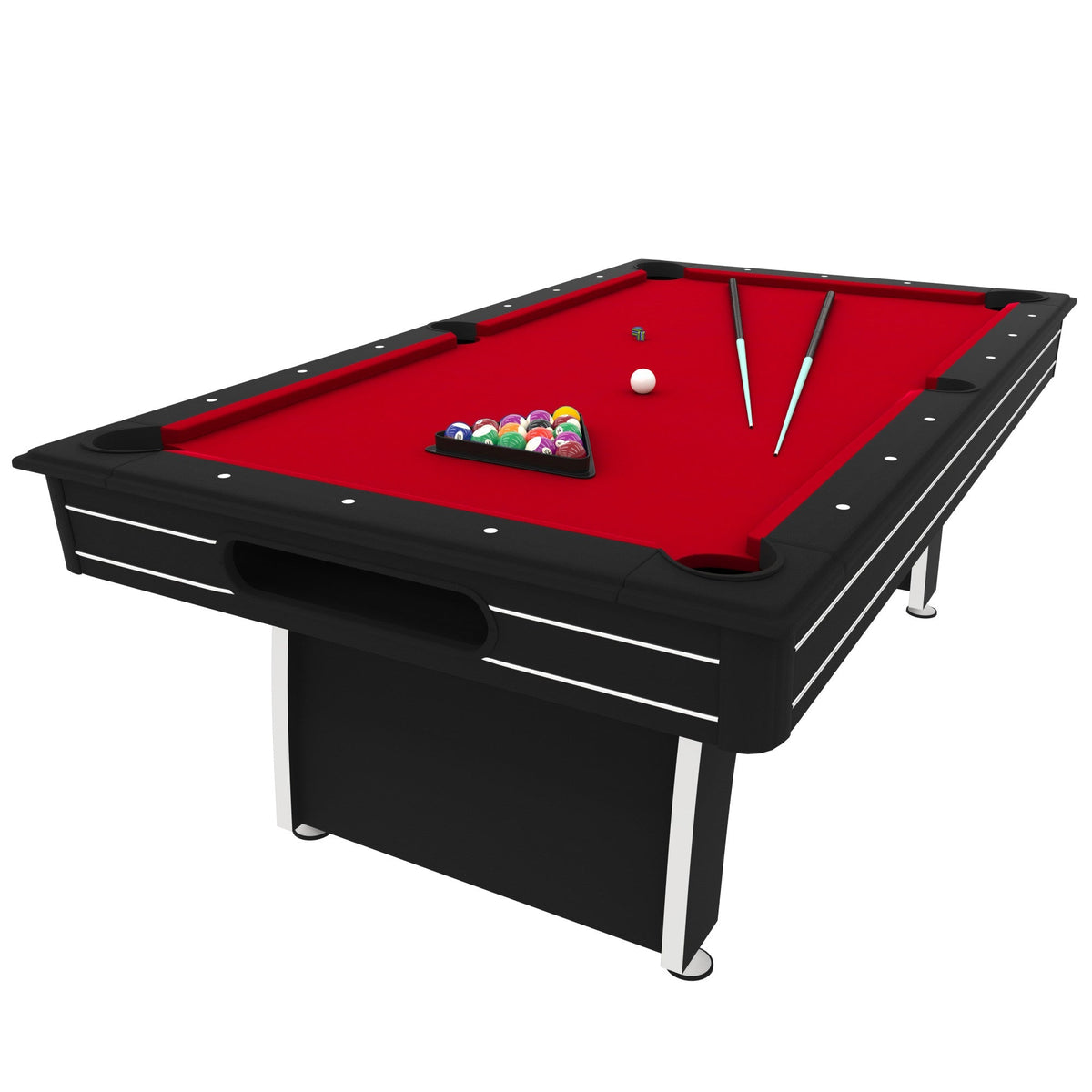 Fat Cat Tucson 7' Pool Table with Red Playing Surface — GameRoomMasters