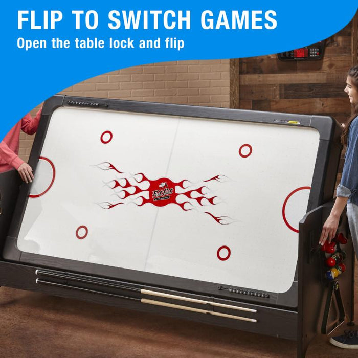 Fat Cats Billiards | 3 - in - 1 Blue 7' Pockey™ Multi - Game Table