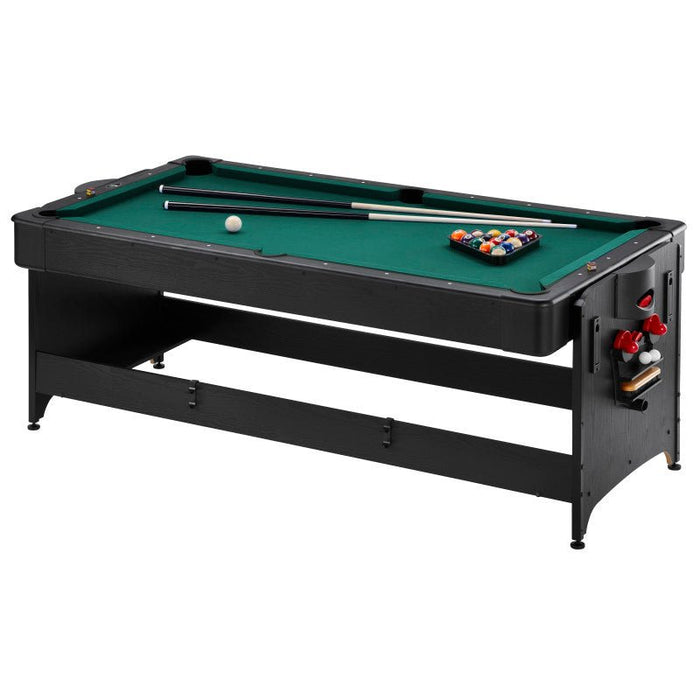 Fat Cats Billiards | 3 - in - 1 | Green | 7' Pockey™| Multi - Game Table