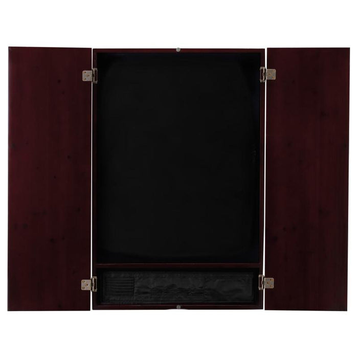 Viper Metropolitan Mahogany Soft Tip Dartboard Cabinet, 797 Electronic Dartboard, and Dart Laser Line Darts Viper 