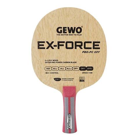 GEWO Ex Force PBO - PC Offensive Plus Table Tennis Blade