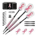 Fat Cat Pink Lady Soft Tip Darts 16 Grams and Casemaster Q-Vault Supreme Pink Cue Case Billiards Viper 